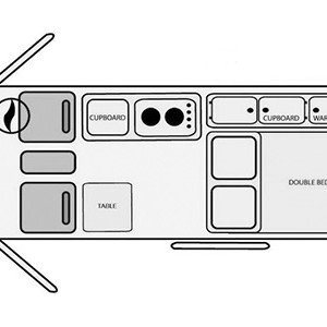 AS Eurocamper Campervan – 4 Berth-layout