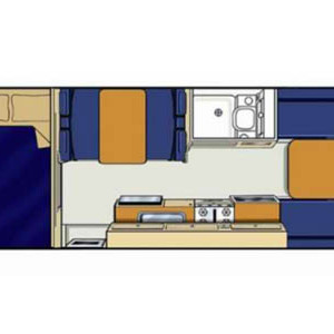 Bargain Family Motorhome – 4-6 Berth – layout daytime