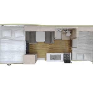 Cruisin Seeker Motorhome – 4 Berth Layout 2