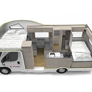 Cruisin Seeker Motorhome – 4 Berth- cutout