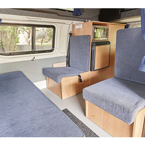 AR Hi-Top Campervan – 4 Berth-dinette-seating-area