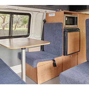 AR Hi-Top Campervan – 4 Berth-dinette-seating-area-with-table