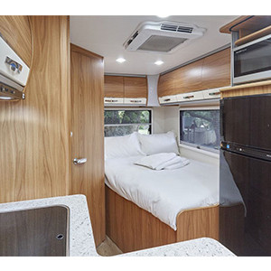 AR Luxury Motorhome – 4 Berth-back-of-internal-showing-bed