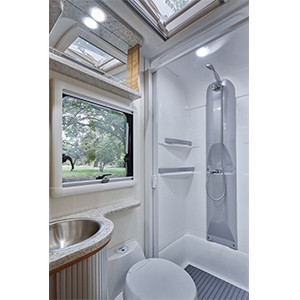 AR Luxury Motorhome – 4 Berth-shower-and-toilet