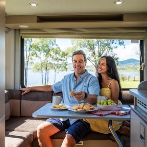 maui Cascade 4 Berth AU Interior Rear Dinette Couple