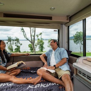 maui Cascade 4 Berth AU Interior Rear Lower Double Bed Couple