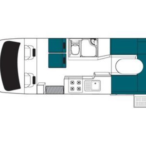 maui Cascade 4 Berth AU Review Daytime Floorplan