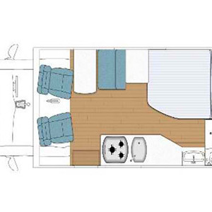 KC Southern Cross Motorhome – 2 Berth – layout