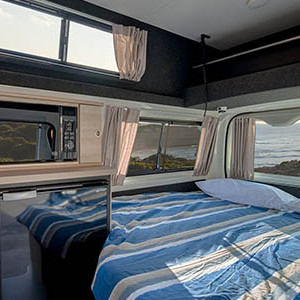 Let’s Go HiTop Campervan – 2 Berth -bed