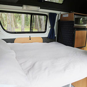 Calypso The Riverina Campervan – 3 to 4 Berth – bed