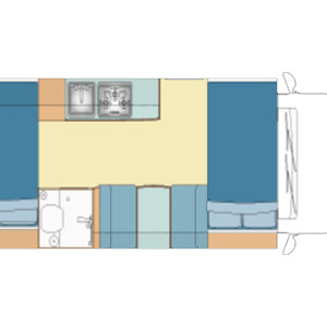KC Budget Motorhome – 4 Berth – layout
