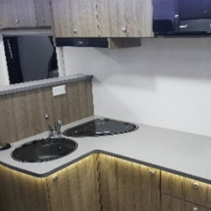KC Sovereign Deluxe Motorhome – 2 Berth – kitchen
