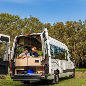 Mighty Deuce Plus AU Couple at Open Rear Doors