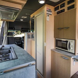 Mighty Deuce Plus AU Kitchen Bathroom and Cab Interior