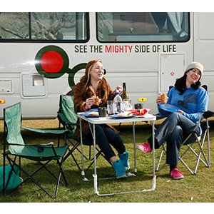 Mighty Deuce Plus Motorhome – 3 Berth – chairs & table