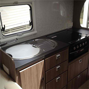 Serenity Conquest Large Motorhome – 4 Berth – sink