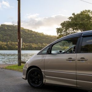 AW CP Campervan – 2 Berth AU Exterior Side View By Water