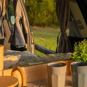 AW CP Campervan – 2 Berth AU Interior Bench Detail With Mugs