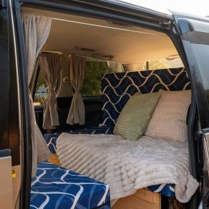 AW CP Campervan – 2 Berth AU Interior Rear Bed