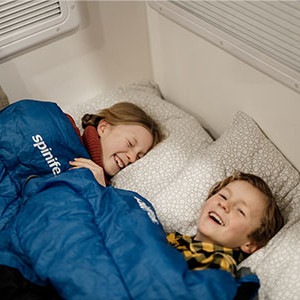 LR Motorhome – 4 Berth-kids-sleeping