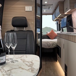 LGM Wanderer Motorhome – 2+1 Berth AU Interior Kitchen And Bed LGM Wanderer Motorhome – 2+1 Berth AU Interior Kitchen And Bed