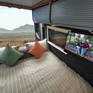 LGM Wanderer Motorhome – 2+1 Berth AU Interior Rear Bed View LGM Wanderer Motorhome – 2+1 Berth AU Interior Rear Bed View