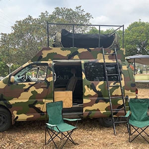 Camo Camper – 3 Berth – external chairs