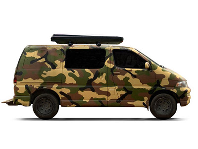 camo van