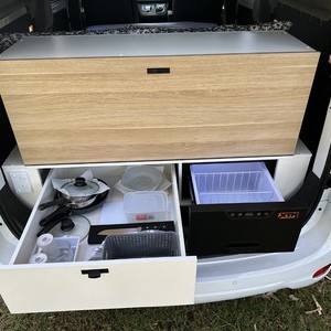 GC LDV Eco Campervan – 2 Berth Interior Rear Storage Drawer And Fridge
