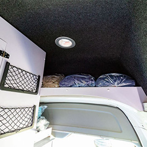 Camperman Maxie Deluxe HighTop Campervan – 4 Berth-storage (1)