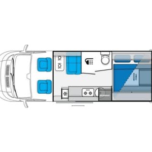 LGM Fiat Ducato – 4 Berth Layout 1