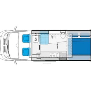 LGM Fiat Ducato – 4 Berth Layout 2