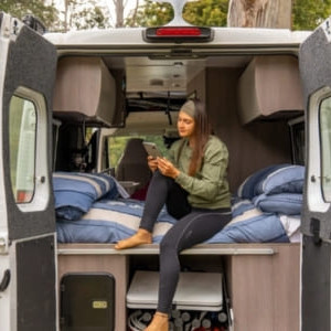 LGM Fiat Ducato – 2 Berth Back View