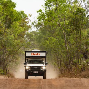 Britz Maverick 4wd 2 Berth AU Exterior Front Cab Angle 2
