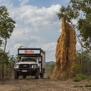 Britz Maverick 4wd 2 Berth AU Exterior Front Cab Angle