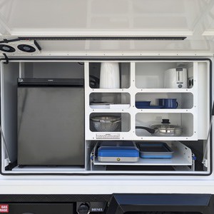 Britz Maverick 4wd 2 Berth AU Exterior Kitchen Storage Compartment