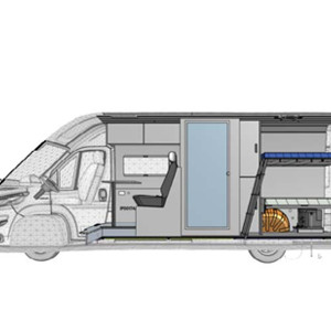 Jucy Cruiser Motorhome – 4 Berth – layout (2)