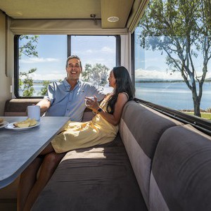 Apollo Euro Quest AU Couple Rear Dining by Lake Apollo Euro Quest AU Couple Rear Dining by Lake