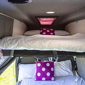 Jucy Chaser Campervan – 3 Berth-upper-and-lower-beds