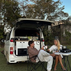AW BD Campervan – 2 Berth AU Exterior Campsite With Travellers