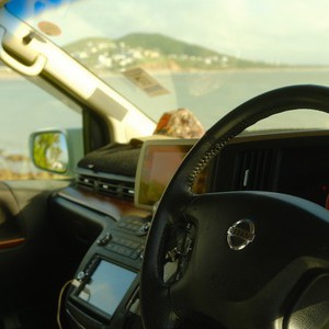 AW BD Campervan – 2 Berth AU Interior Cab View With Sea
