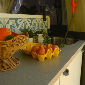 AW BD Campervan – 2 Berth AU Interior Kitchen Bench Detail