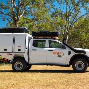 Britz Warrior 4wd 4 Berth AU Exterior Driver Side View 3