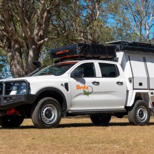 Britz Warrior 4wd 4 Berth AU Exterior Driver Side View 4