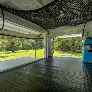 Britz Warrior 4wd 4 Berth AU Interior Cargo Area Storage