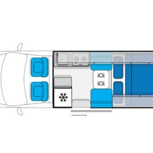 LGM Jayco Tourer Motorhome – 2 Berth Layout (2) LGM Jayco Tourer Motorhome – 2 Berth Layout (2)