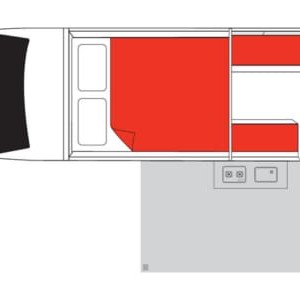 Mighty 4WD – 2 Berth Layout Mighty 4WD – 2 Berth Layout