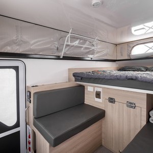 Mighty 4WD Camper AU Bed and Bench Interior