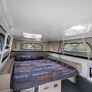 Mighty 4WD Camper AU Pop-top Double Bed Interior