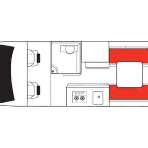 Mighty Duo Motorhome – 2 Berth Layout 1 Mighty Duo Motorhome – 2 Berth Layout 1